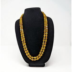 Lola Rose Ruby Rae Yellow Amber Agate Necklace 56 Inches